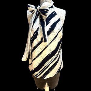 Strut & Bolt Halter Neck Tie Blouse